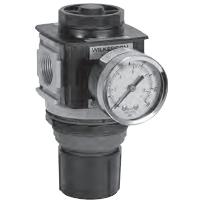 Wilkerson R28 Series Modular 28 Series Regulator, Port Size 3/8, 1/2, 3/4; Flows to 233 SCFM